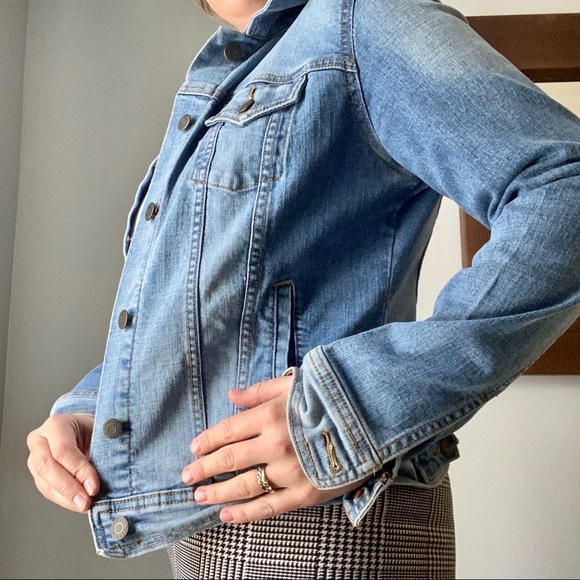 Blue Jean Demin Jacket Medium Wash Women’s - Picture 2 of 9